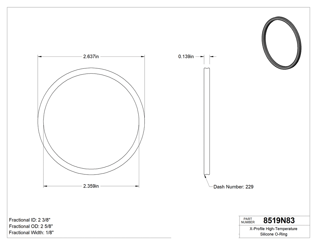 Technical drawing - 8519N83